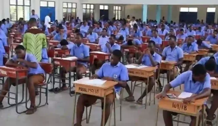 Students in Examination Hall