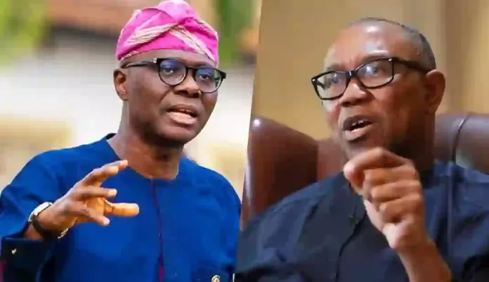 Babajide Sanwo-Olu and Peter Obi