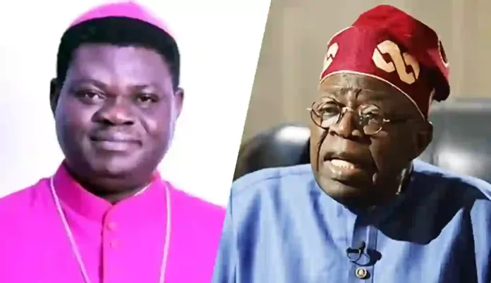Bishop Wilfred Anagbe and Bola Tinubu