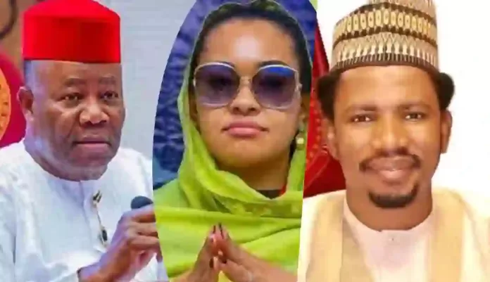 Godswill Akpabio and Natasha and Abbo
