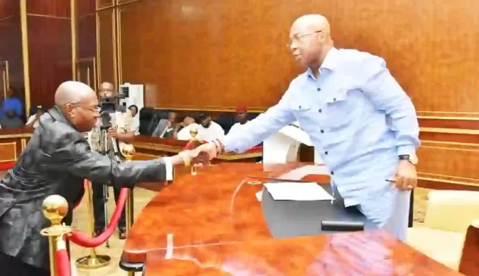 Justice Theresa Chikeka and Hope Uzodimma