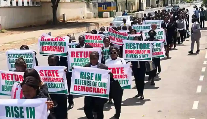 Lawyers Protest in Rivers State