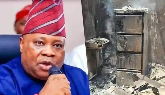 Osun High Court Complex on Fire Osun High Court Complex on Fire