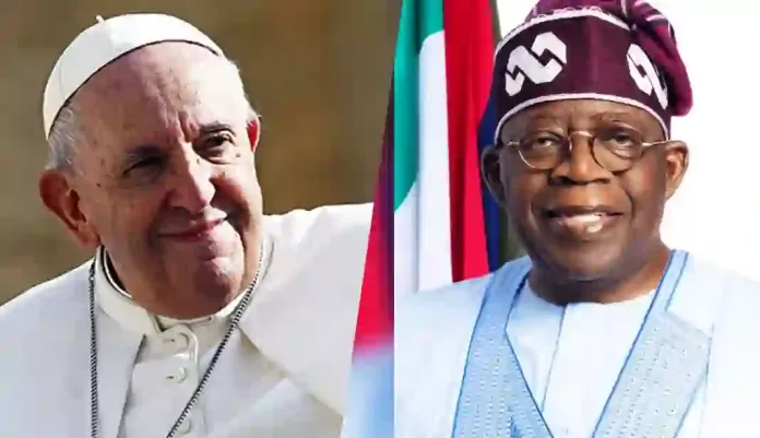 Pope Francis and Bola Tinubu
