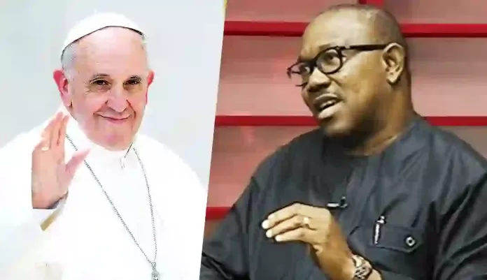 Pope Francis and Peter Obi Pope Francis and Peter Obi