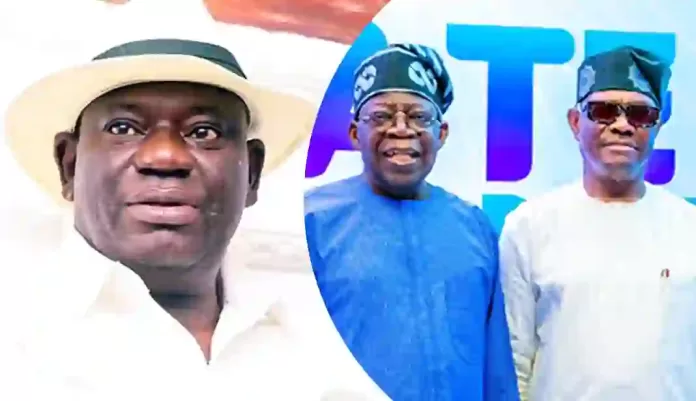 Professor Benjamin Okaba and Bola Tinubu and Wike