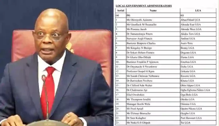 Rivers State LG Administrators