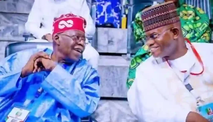Bola Tinubu and Yahaya Bello
