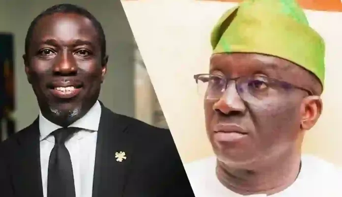 Chief Asue Ighodalo and Monday Okpebholo