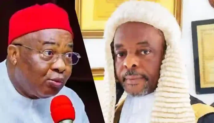 Hope Uzodimma and Justice Barrister Cyprian Akaolisa