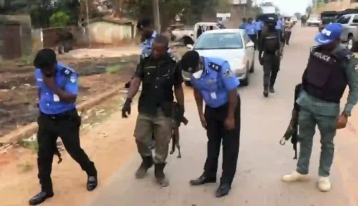 Police at a Checkpoint