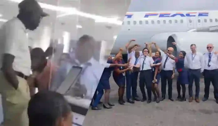 Adams Oshiomole at Air peace