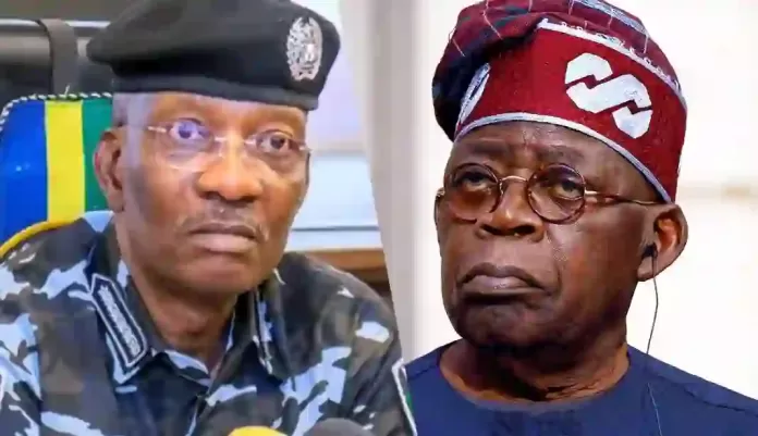 Bola Tinubu and Kayode Egbetokun Bola Tinubu and Kayode Egbetokun