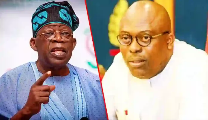 Bola Tinubu and Simi Fubara