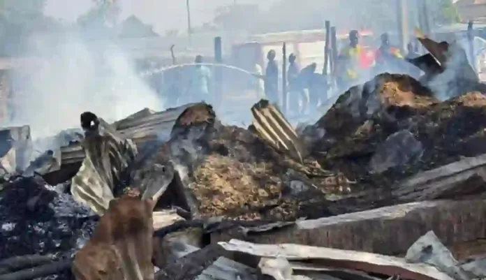 Fire Guts Kebbi Largest Timber Market Fire Guts Kebbi Largest Timber Market