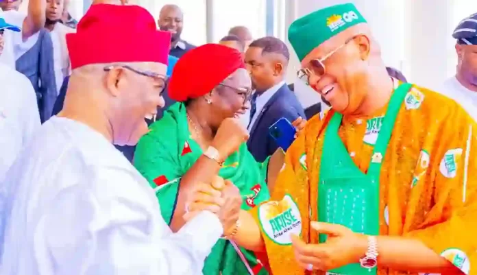 Godswill Akpabio and Gov Umo Eno of Akwa Ibom State Godswill Akpabio and Gov Umo Eno of Akwa Ibom State