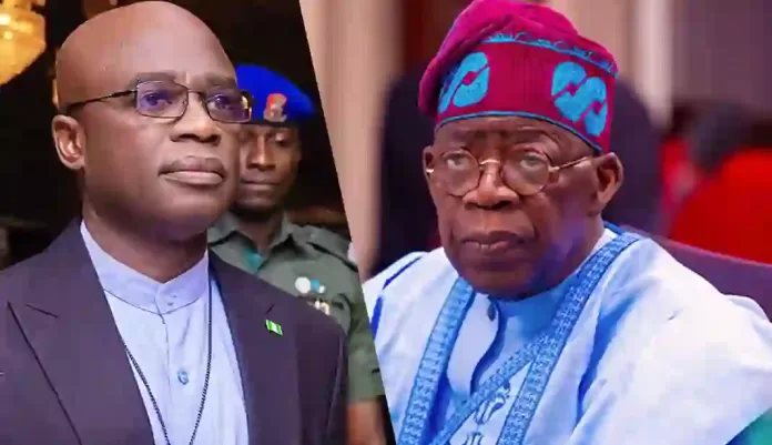 Hyacinth Alia and Bola Tinubu