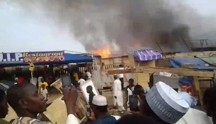 Kano GSM Market Fire Kano GSM Market Fire