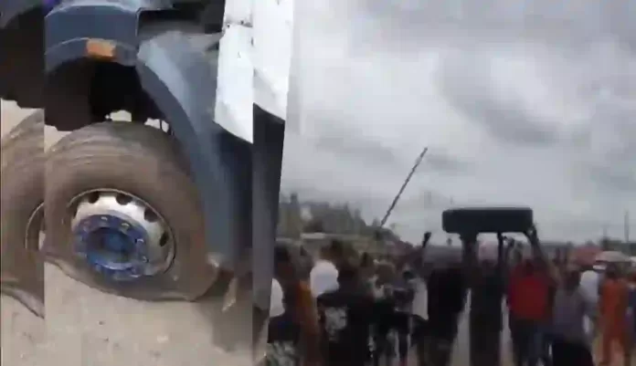 Onitsha Police Tyre Burst