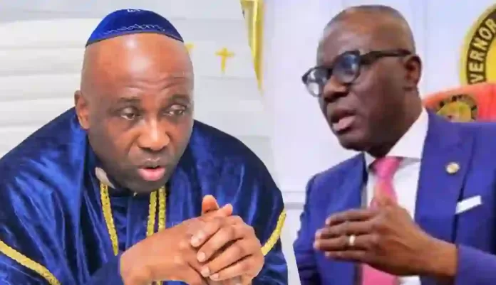Prophet Ayodele and Babajide Sanwo-olu Prophet Ayodele and Babajide Sanwo-olu
