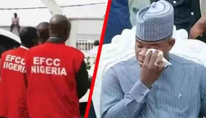 Yahaya Bello and EFCC Officials Yahaya Bello and EFCC Officials