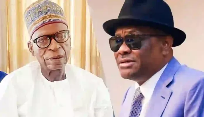 Ambassador Yahaya Kwande and Nyesom Wike
