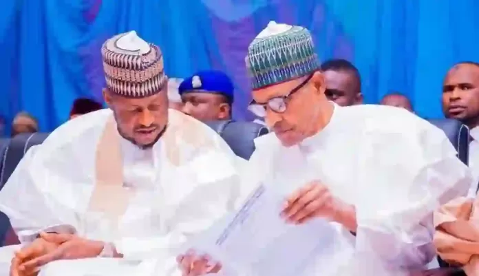 Governor Dikko Radda and Muhammadu Buhari