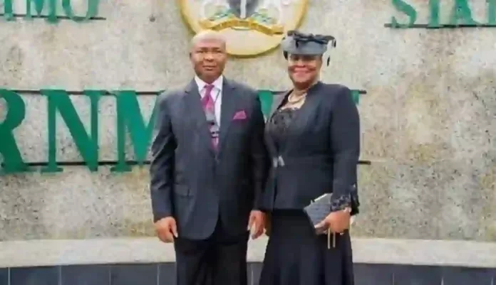 Governor Uzodimma and Acting Chief Judge - Justice Ijeoma Agugua