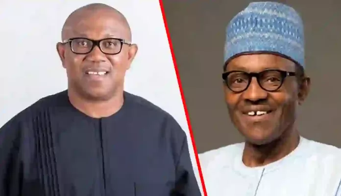 Peter Obi and Muhammadu Buhari