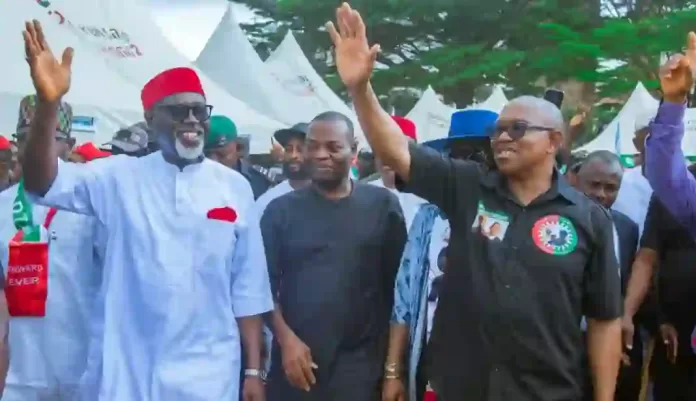 Peter Obi at Moghalu Campaign Flag-off