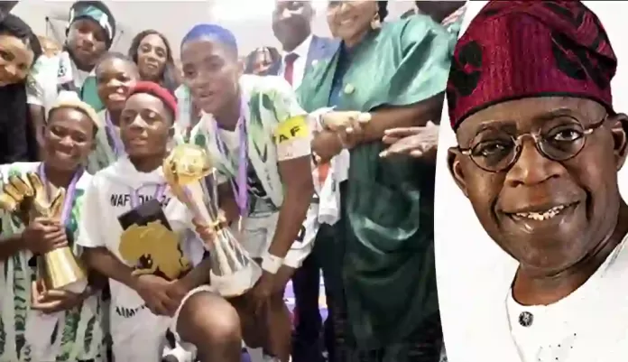 Super Falcons and President Tinubu Super Falcons and President Tinubu