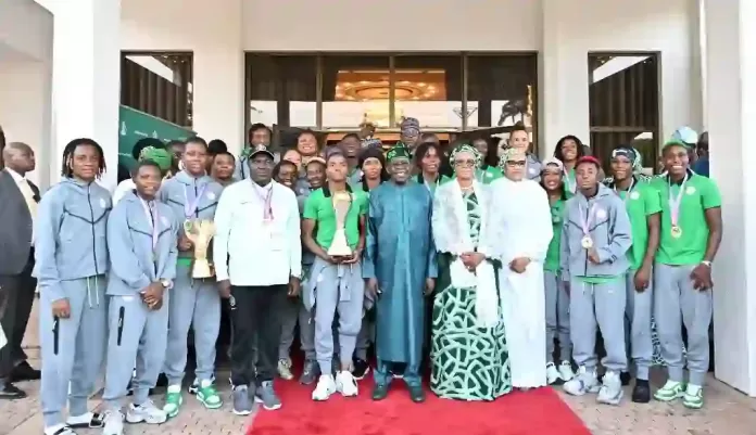 Tinubu and Super Falcons