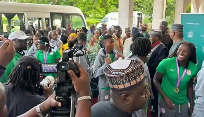 Tinubu hosts super falcons Tinubu hosts super falcons