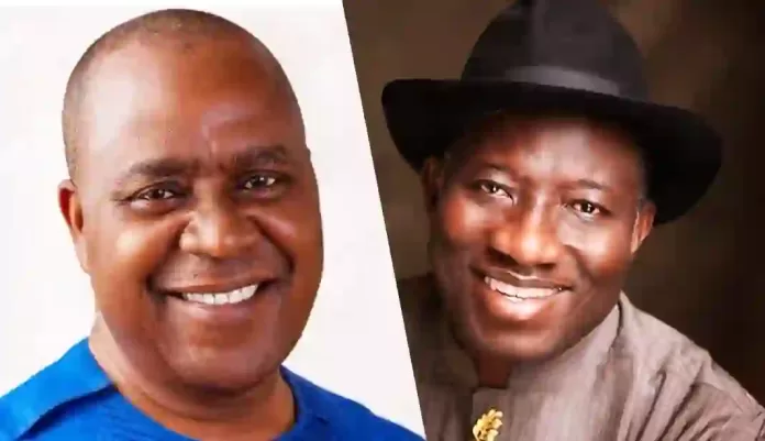 Amanze Obi and Goodluck Jonathan
