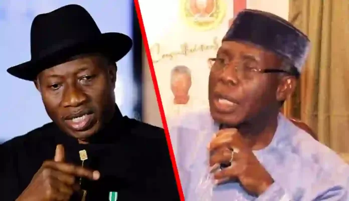 Goodluck Jonathan and Audu Ogbeh Goodluck Jonathan and Audu Ogbeh