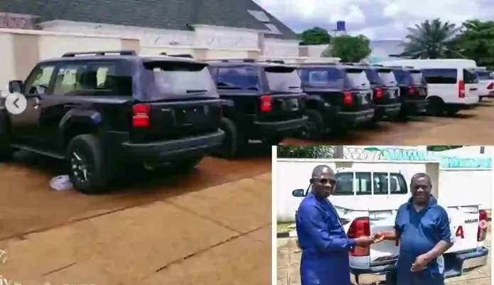 Hon Aondona Dajoh Distributes Official Vehicles To Lawmakers