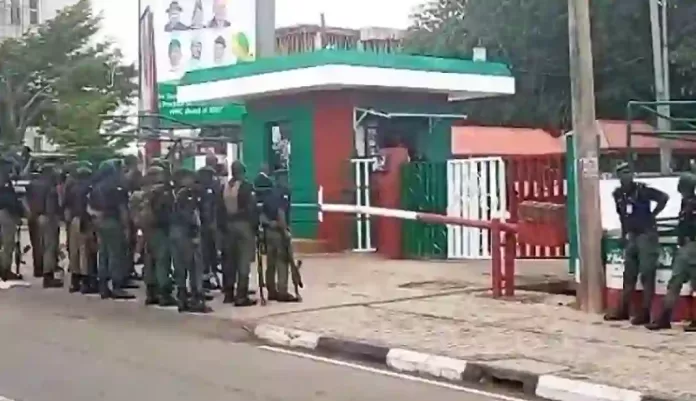 Police Seal Edo Labour House