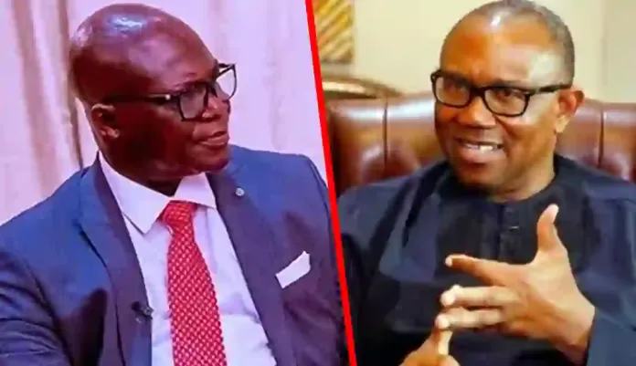 Reuben Abati and Peter Obi