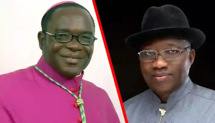 Bishop Mathew Kukah and Goodluck Jonathan