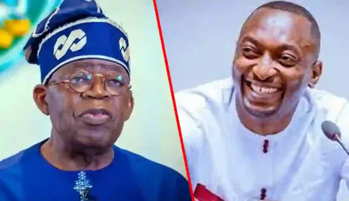 Bola Tinubu and Fegho John Umunubo