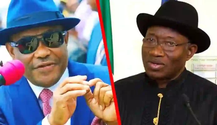 Nyesom Wike and Goodluck Jonathan