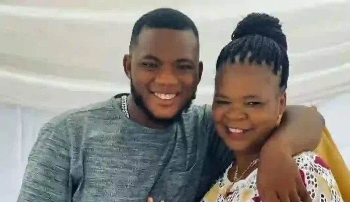 Peju Ogunmola and Son