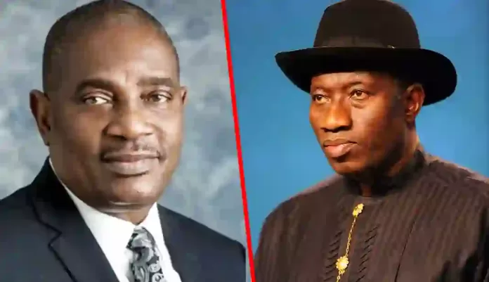 Solomon Arase and Goodluck Jonathan