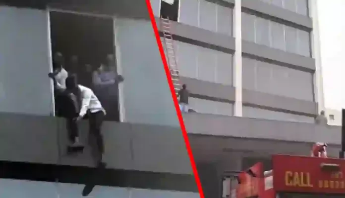 UBA Building on Fire in Lagos