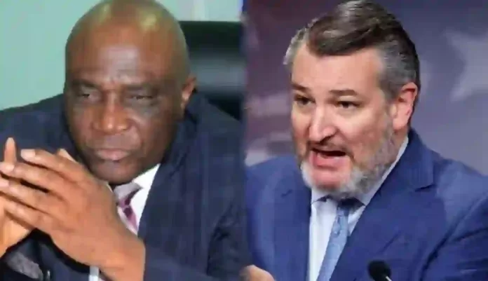 Bayo Onanuga and Ted Cruz