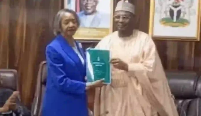 May Agbamuche-Mbu with Prof Yakubu May Agbamuche-Mbu with Prof Yakubu