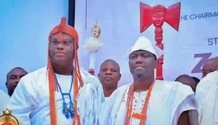 Ooni of Ife-Oba Enitan Adeyeye Ogunwusi and the Alafiin of Oyo-Oba Abimbola Owoade