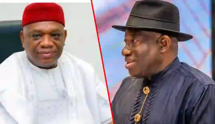 Orji Uzor Kalu and Goodluck Jonathan Orji Uzor Kalu and Goodluck Jonathan