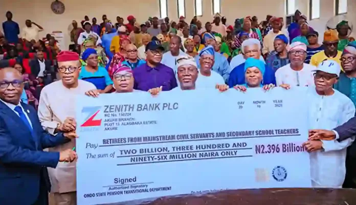Payment of Ondo retiree Payment of Ondo retiree