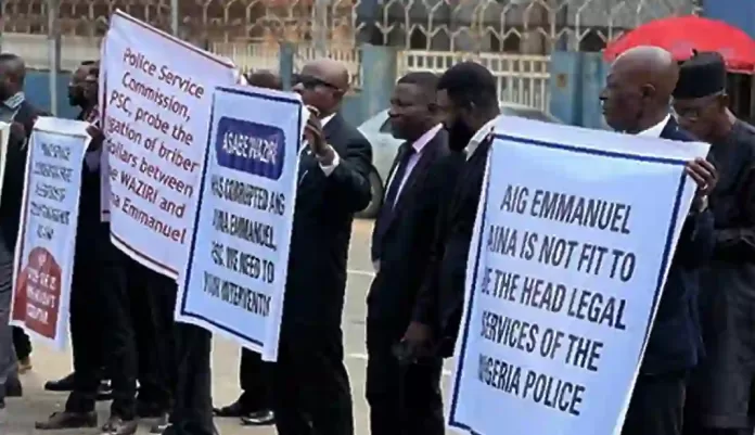 Protest against AIG Aina